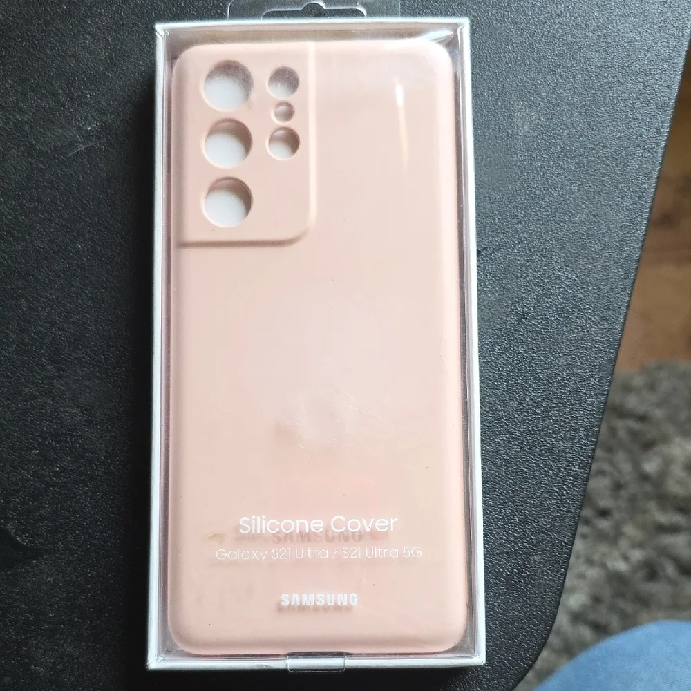 Samsung Silicone Cover for Galaxy S21 Ultra - Pink